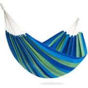 PNAEUT double hammock front view showing colorful fabric and inviting comfort