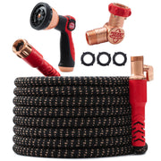 Pocket Hose Copper Head front view showing compact packed hose and features