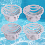 Podoy front view of 4-pack skimmer baskets showing complete set and value
