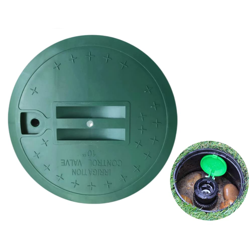 POFUIERKN front view of 10-inch green lid showing fit and durability