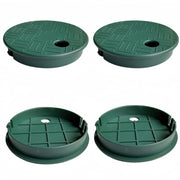 POFUIERKN front view lid on valve box showing neat coverage and curb appeal