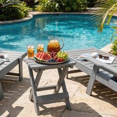 Polyhouz closeup wood texture top showcasing durable low-maintenance finish