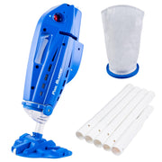 POOL BLASTER front view showing cordless vacuum and ergonomic handle for easy cleaning