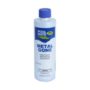 Pool Mate front label showing 1‑pint bottle and clear usage benefit