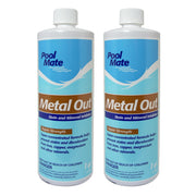 Pool Mate front label on 1-quart bottle showing product name and benefit
