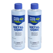 Pool Mate front label on 1-pint bottle showing product and benefit