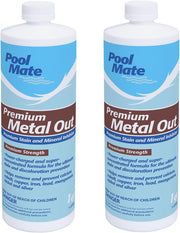 Pool Mate front label showing brand and product size, helps identify correct treatment