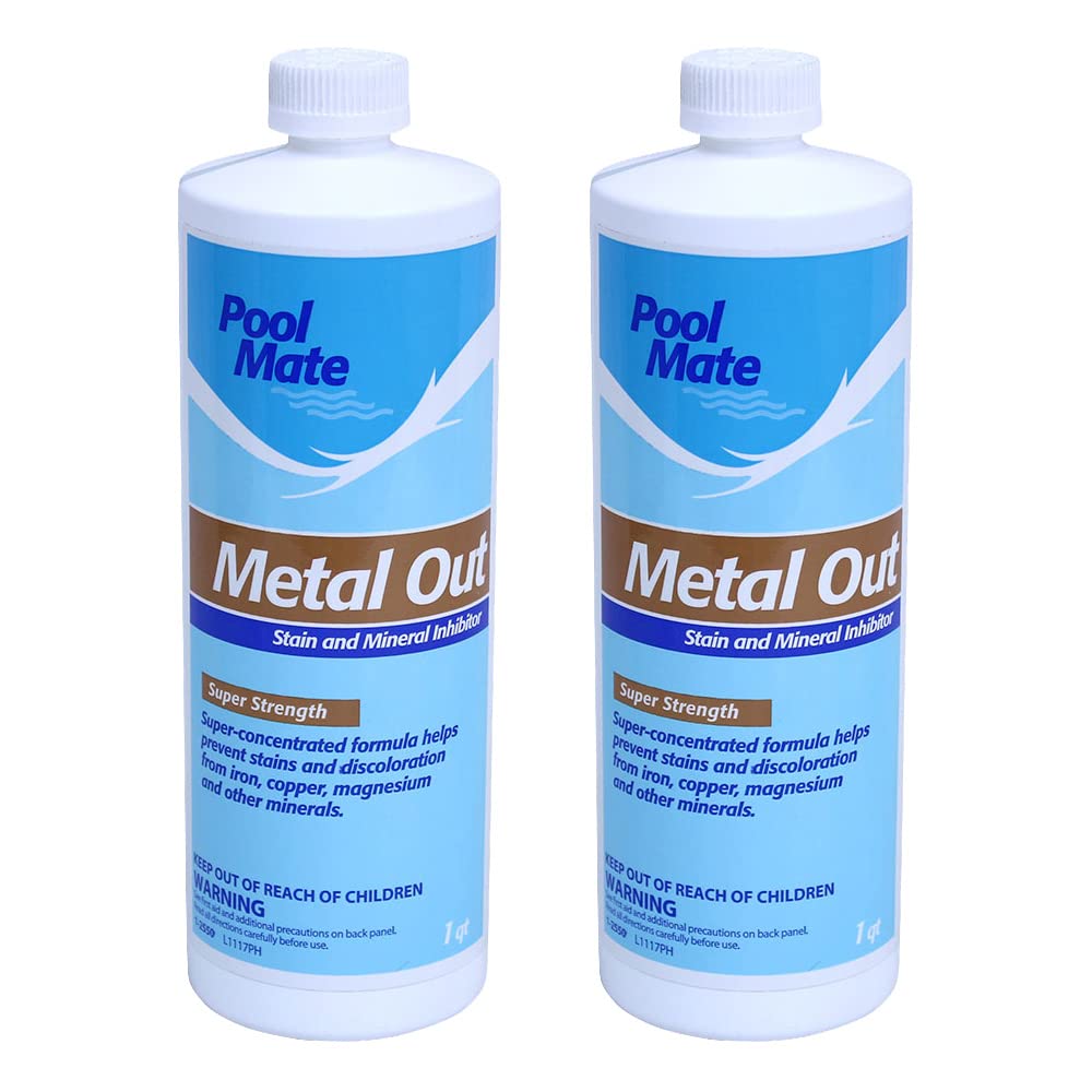 Pool Mate front label showing product name and uses for clear water