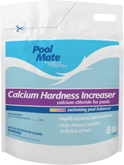 Pool Mate front packaging showing 8-pound container and clear label benefits
