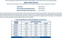 Pool Mate next to measuring scoop and pool edge showing scale and precise dosing