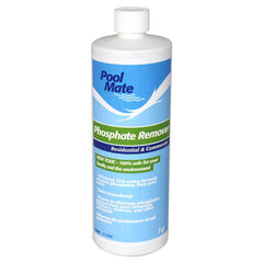 Pool Mate front label on quart bottle showing clear product identity and usage benefit