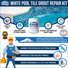 Pool Patch close-up texture of mixed grout demonstrating smooth consistency