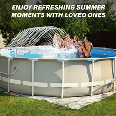 PoolCoolPro installed in an above-ground pool improving circulation and cooling