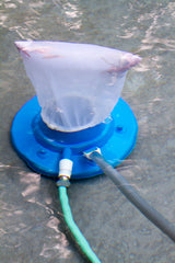 Poolmaster Big Sucker underside showing eight jets for powerful hose-driven suction