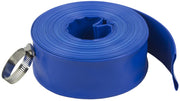 Poolmaster front view of packaged 50ft backwash hose showing length and diameter benefit