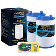 POOLPURE C-7367 front view showing cartridge ready to replace old filter