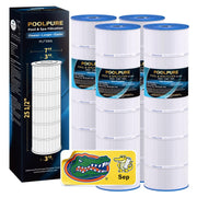 POOLPURE C4030 front packaging showing four replacement cartridges and benefits