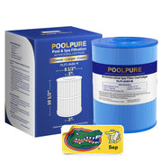 POOLPURE front view cartridge showing fit and robust filtration benefit