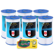 POOLPURE front view filter cartridge showing fit and clean design benefit