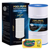 POOLPURE PLF90A front view showing full cartridge and fitment benefit