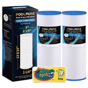 POOLPURE cartridge front view showing packaging and clear compatibility benefit