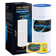 POOLPURE PXST150 front view showing cartridge and fit benefits