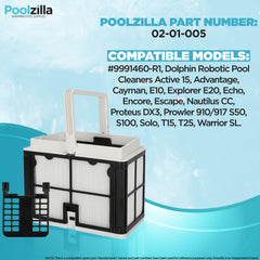 Poolzilla close-up of ultra-fine mesh texture capturing fine debris effectively