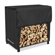 Porch Shield front view showing full cover protecting rack — weatherproof protection