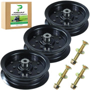 POSEAGLE front view of 3-pack idler pulleys showing ready-to-install kit benefit