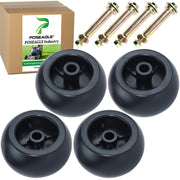 POSEAGLE front view of 4-pack deck wheels showing complete kit benefit