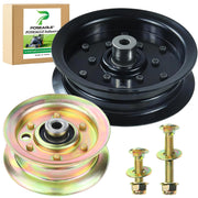 POSEAGLE front view showing both replacement pulleys and fitment benefits