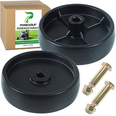 POSEAGLE front view of two deck wheels showing OEM-style fit and easy replacement