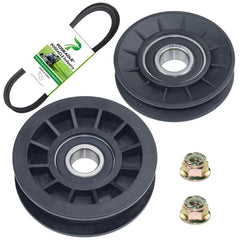 POSEAGLE GX20286 V idler pulley front showing durable bearing for smooth tensioning