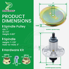 POSEAGLE spindle detail display improving rotation and reducing vibration