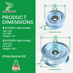 POSEAGLE spindle pulley close-up ensuring correct belt tracking benefit