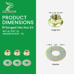 POSEAGLE kit with included nuts and washers for hassle-free installation