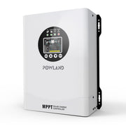 POWLAND controller front panel view showing ports and sturdy housing for reliable installation