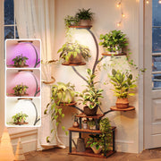 PRAISUN front view of 8-tier stand showing vertical garden benefit