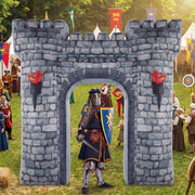 Preboun medieval archway front view showing grand entrance and party appeal