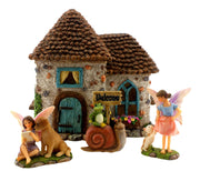 PRETMANNS pinecone house front view highlighting whimsical entry and durable finish
