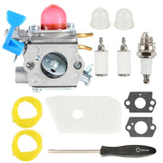 Pro Chaser carburetor front view showing fit and mounting for Husqvarna models, ensures direct replacement