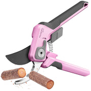 PrunePro front view showing compact 8.2" pruning shears and packaging for quick identification
