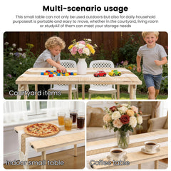 PSDRV reinforced legs and locking joints detail for stable, wobble-free outdoor use benefit