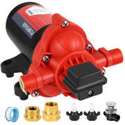 Pumpoasis front view showing pump housing and inlet outlet for easy installation