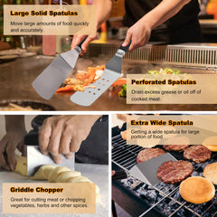 purechef bamboo and stainless skewers with parchment sheets for tidy prep