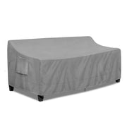 PureFit front view covering a three-seater patio sofa showing full protection