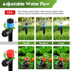 PUUKU adjustable emitters group demonstrating tailored plant watering