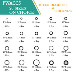 PWACCS assorted o-ring sizes laid out to quickly find correct replacement
