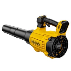 PWOKVEC blower front view showing compact design and powerful airflow benefit