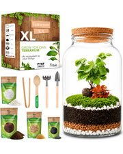 PYEF CRAFTS glass jar front view showing cork lid and clean design benefit visual appeal